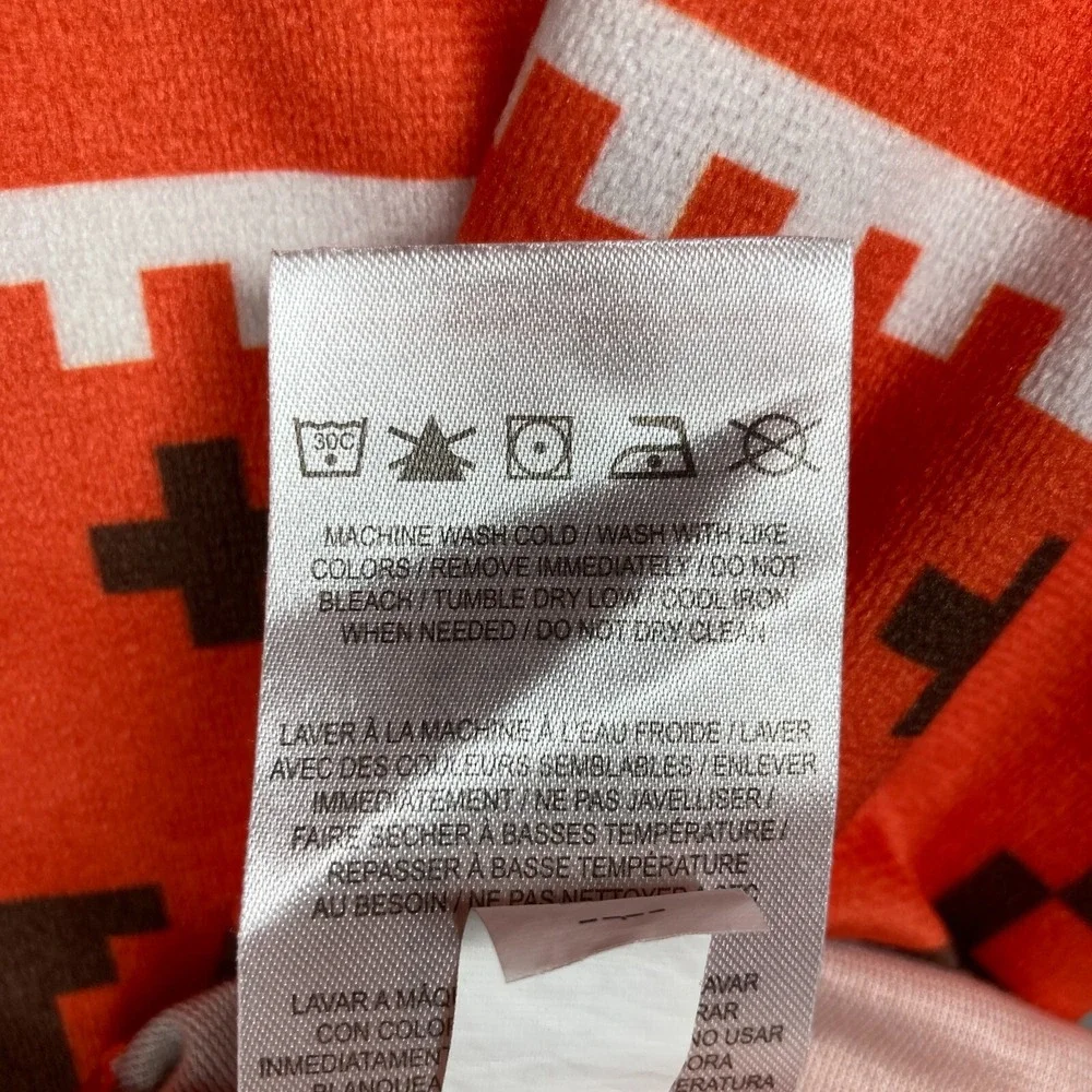 Cleveland Browns Pajamas Men's 2XL Orange Christmas Reindeer‎ Top Bottoms NFL